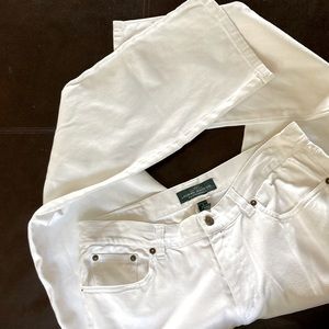 VTG Ralph Lauren LRL women’s white  jean premium size 8 excellent condition